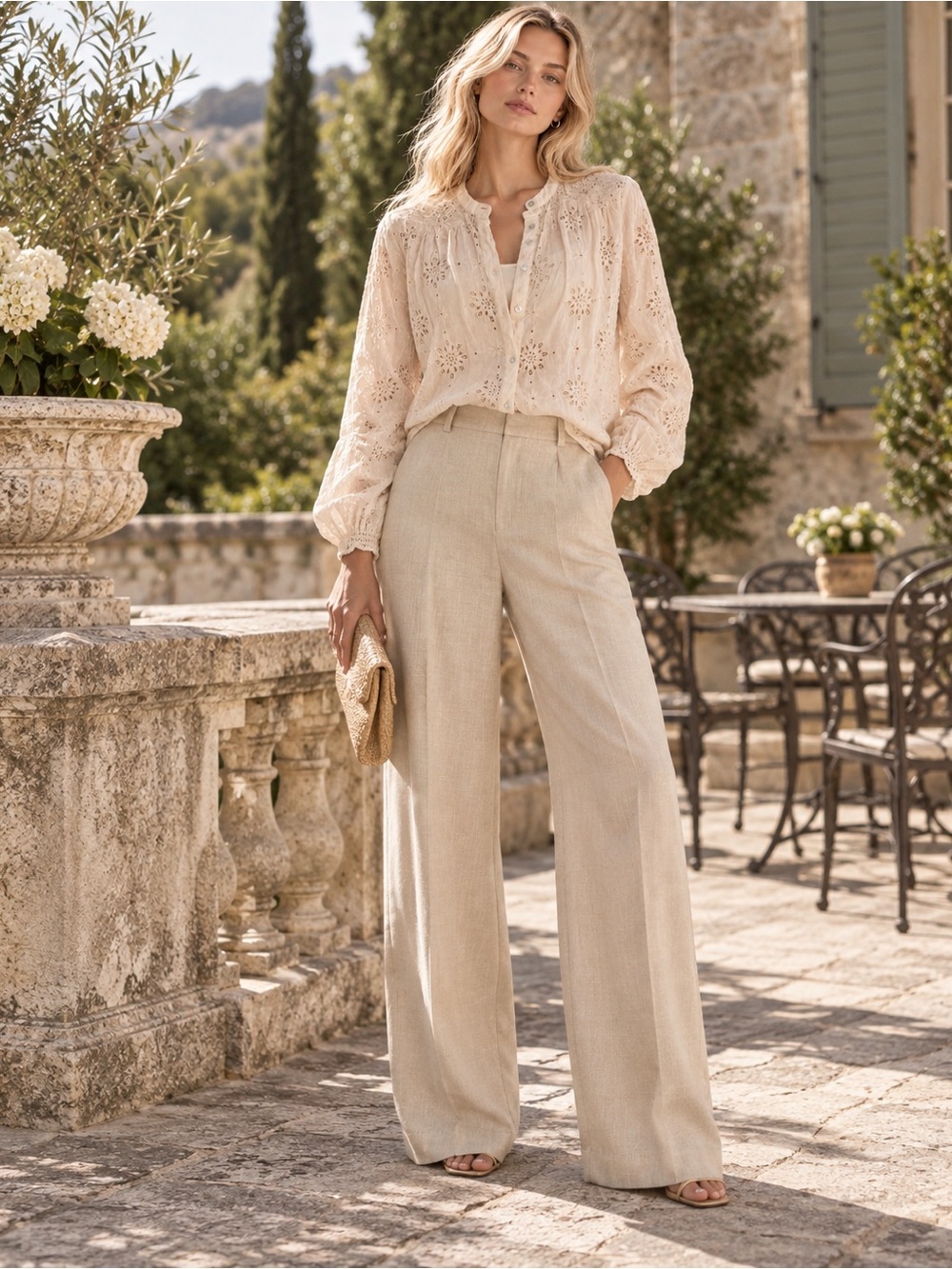 Sezane Tan Pantalone Giovanni Trousers, Size 34